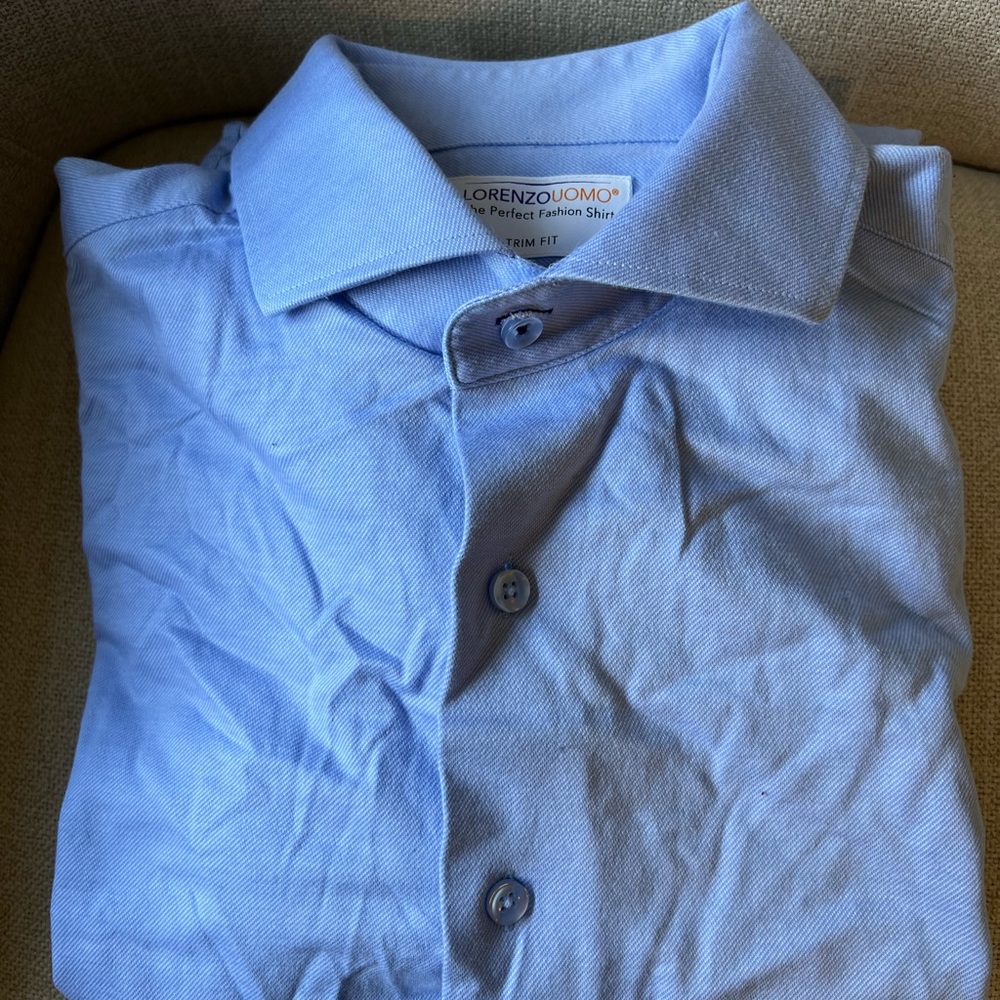 Like new - Lorenzo Uomo Trim Fit Dress Shirt